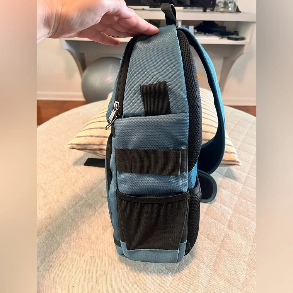 MOSISO Teal Camera Sling with Tripod Holder